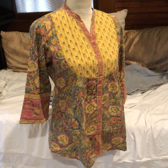 MADE IN INDIA • block print tunic - Picture 7 of 7